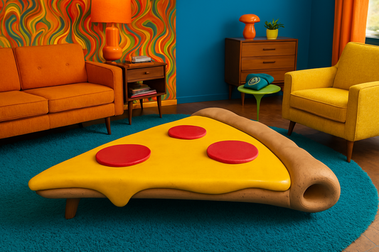 Cheese Pizza With Pepperoni Light Up Table 22" H x 22" L x 22" W (Preorder Shipping 2026)